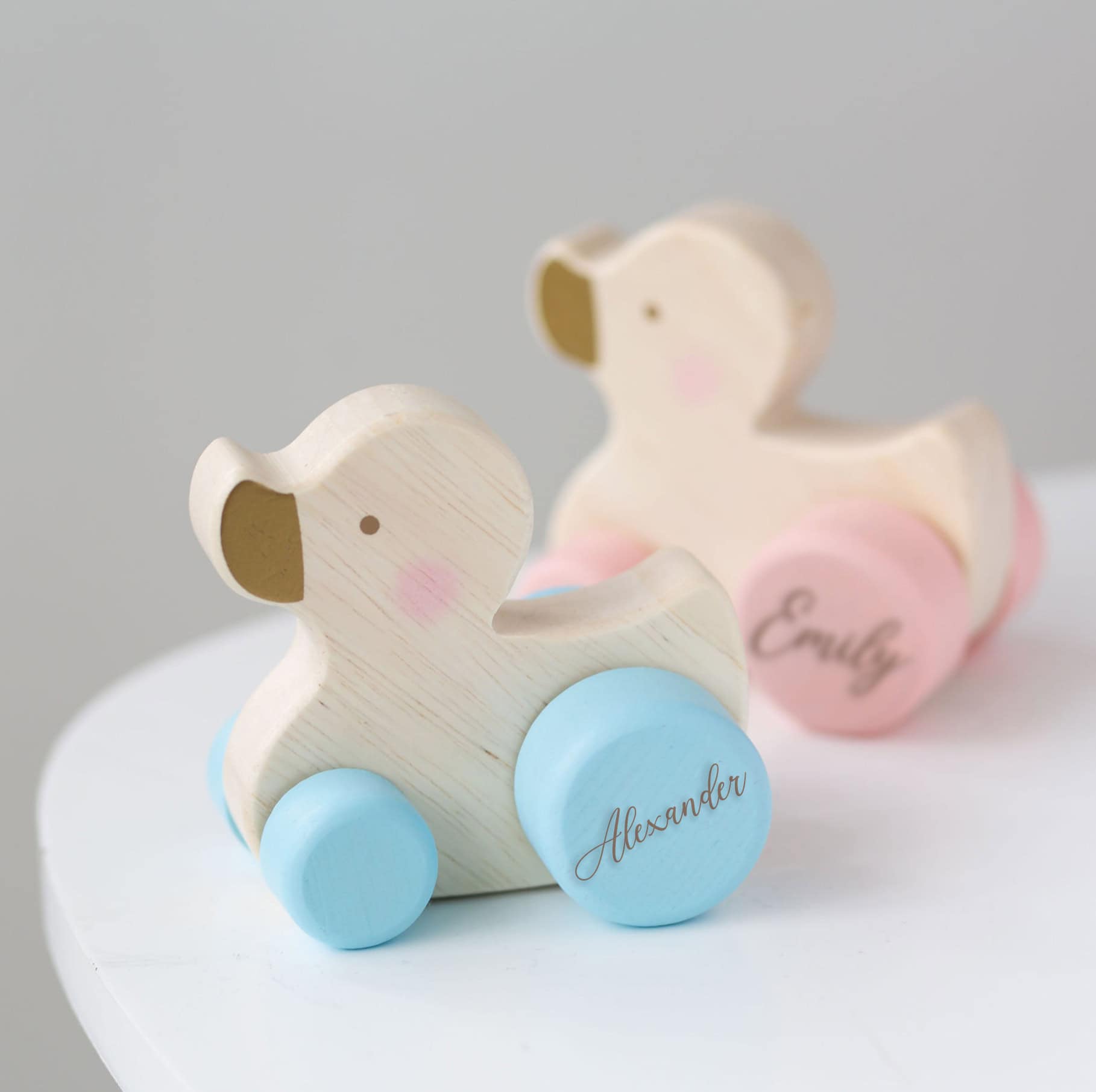 Personalised Kids Wooden Pink