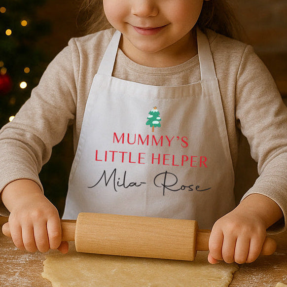 Personalised Kids Christmas Themed Apron