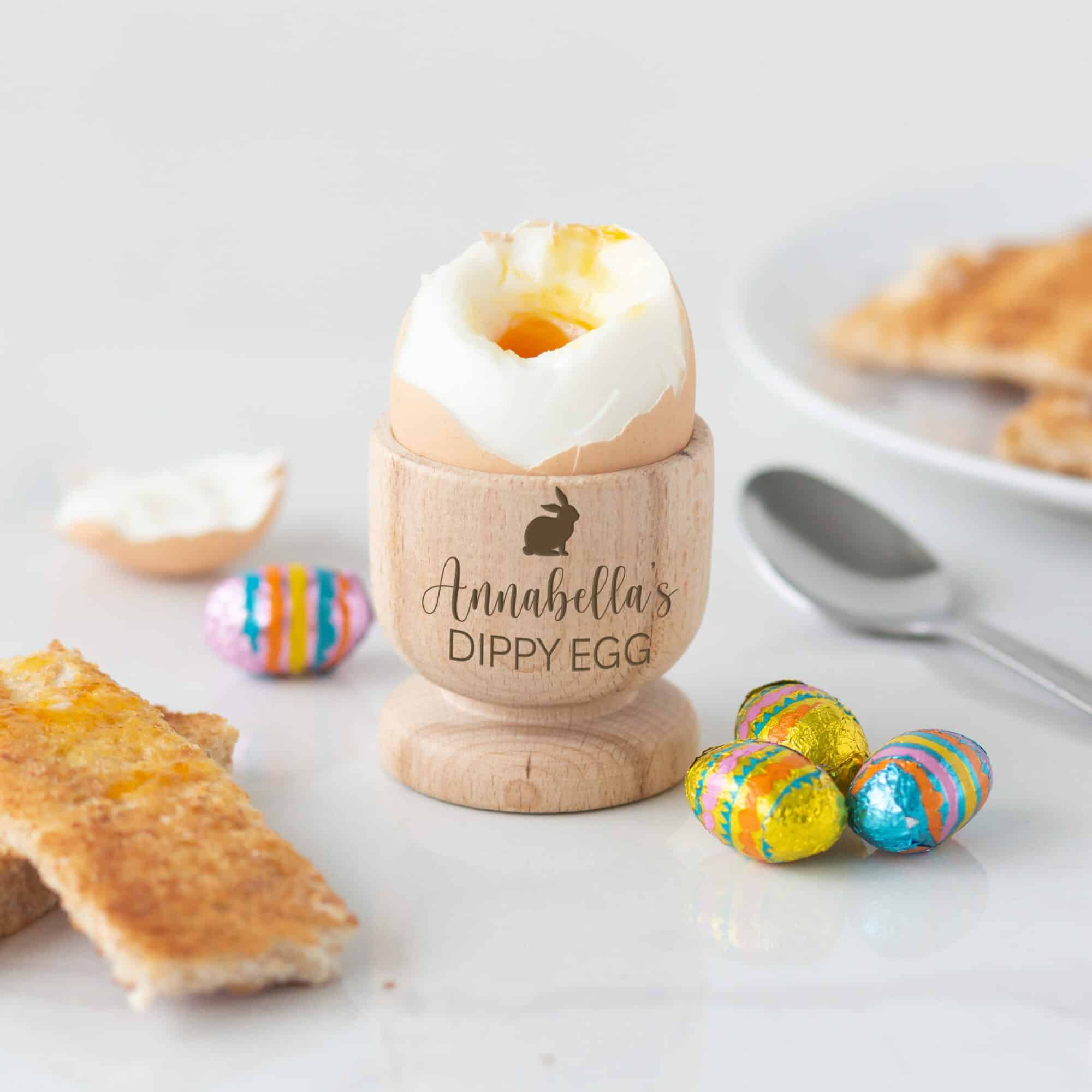 Personalised Icon Wooden Egg Cup