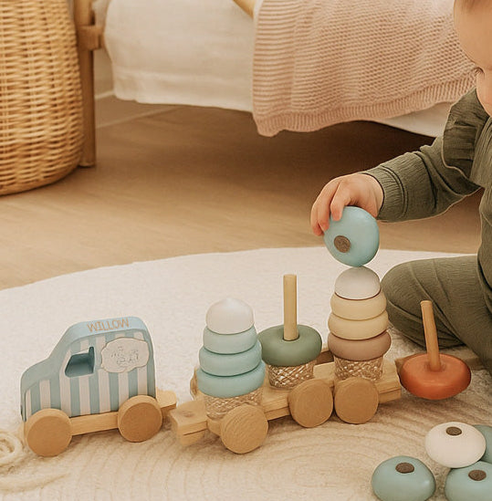 Personalised Stacking Ice Cream Truck Toy