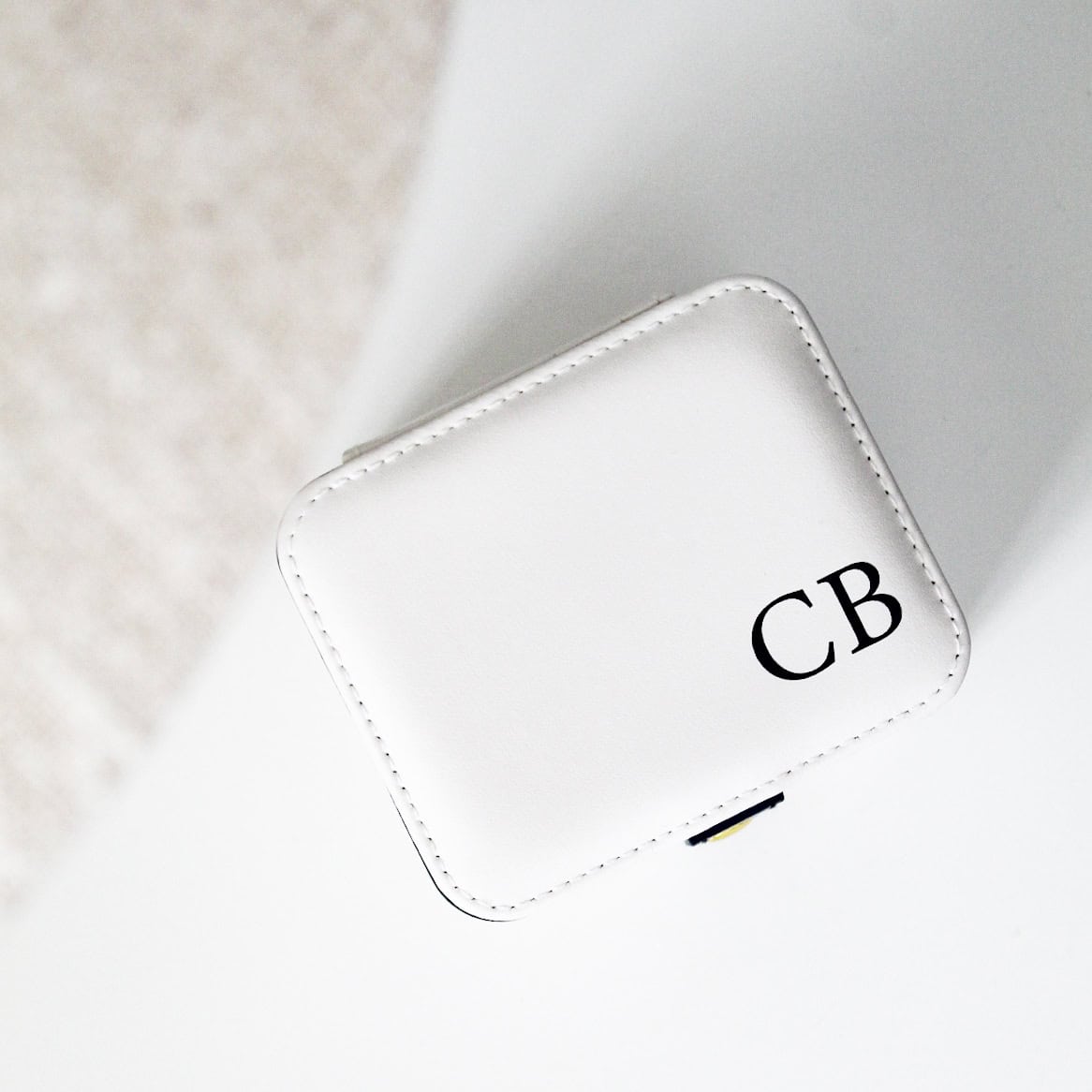 Personalised Initial Travel Jewellery Box