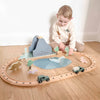 Personalised Wooden Dinosaur World Car Train Set
