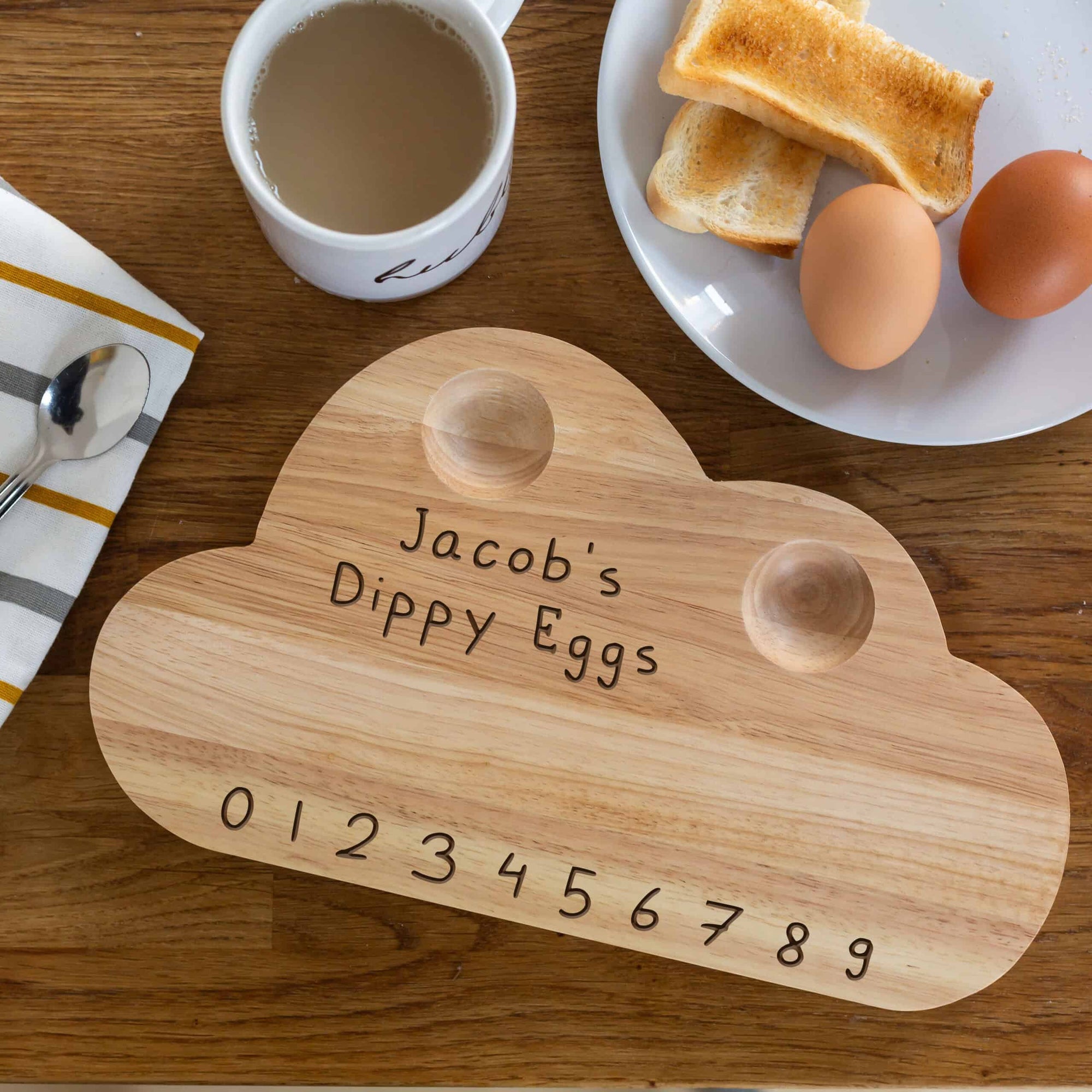 Personalised Wooden Cloud Egg Board