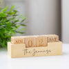 Personalised Bamboo Table Calendar