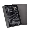 Personalised Black 6oz Hip Flask Wedding Favour Gift Set