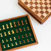 Personalised Deluxe Wooden 10"x10" Chess Set With Foam Draw