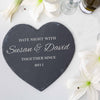 Personalised Set of 2 Heart Shaped Slate Placemats