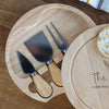 Personalised Wooden Christmas Graze Cheese Board With Tools