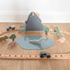 Personalised Wooden Dinosaur World Car Train Set