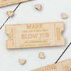Personalised Cheeky Blow**b Love Token