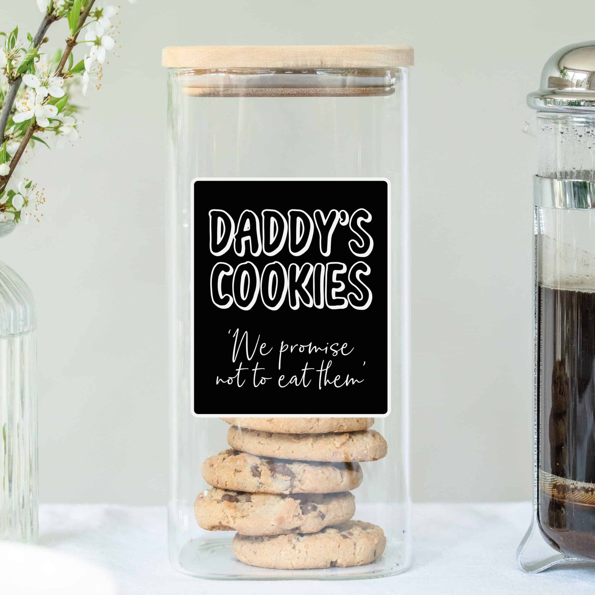 Personalised Glass Cookie Jar
