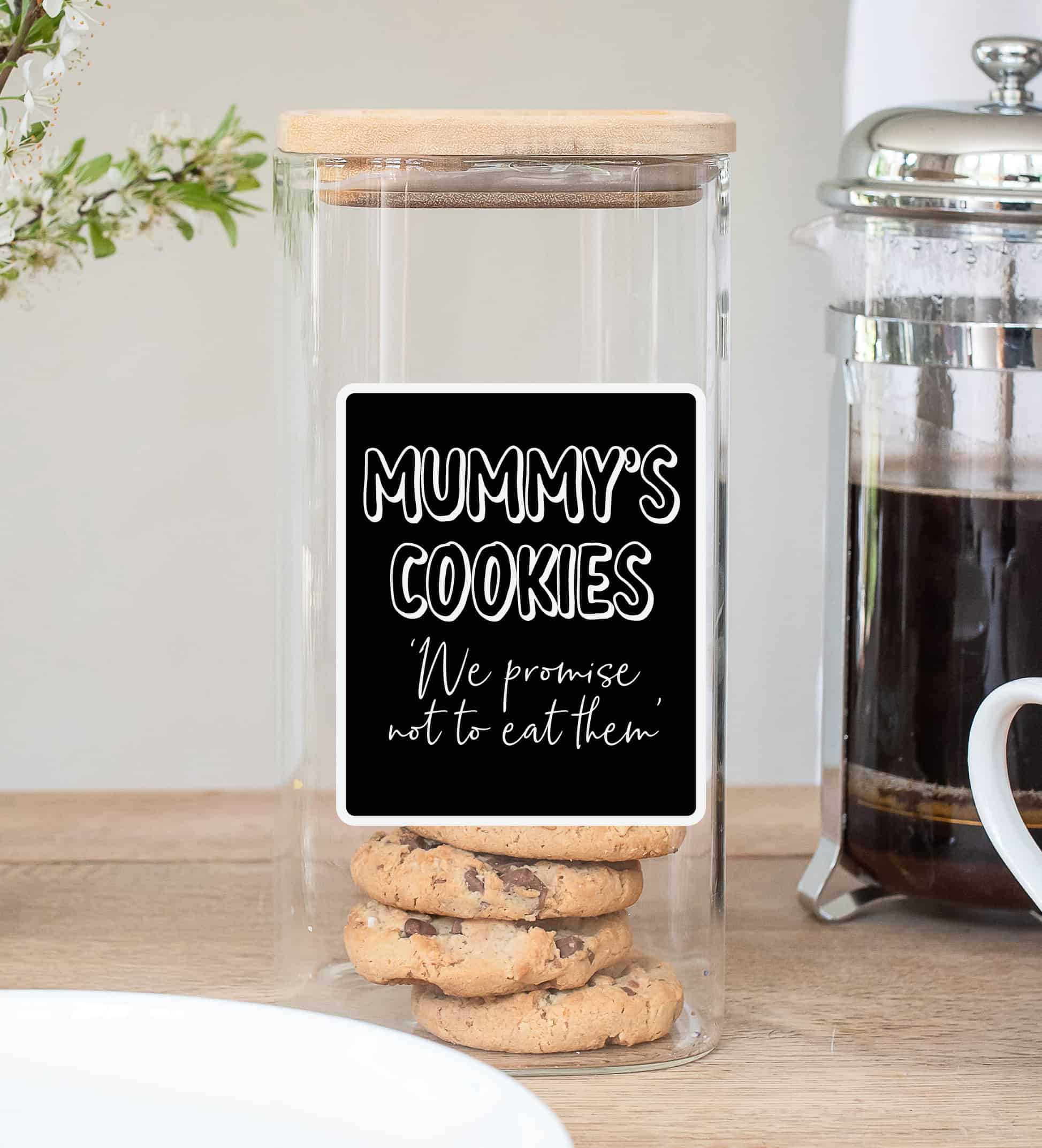 Personalised Glass Cookie Jar