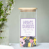 Personalised Glass Label Sweet Jar