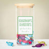 Personalised Glass Label Sweet Jar