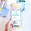 Personalised Glass Label Teacher Storage Jar