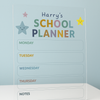 Personalised Kids Weekly School Planner Wipeable Board