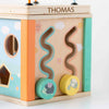 Personalised Kids Wooden Toy Motor Activity Cube