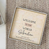 Personalised Cream & Brown Welcome to the World Baby Bunny Gift Set