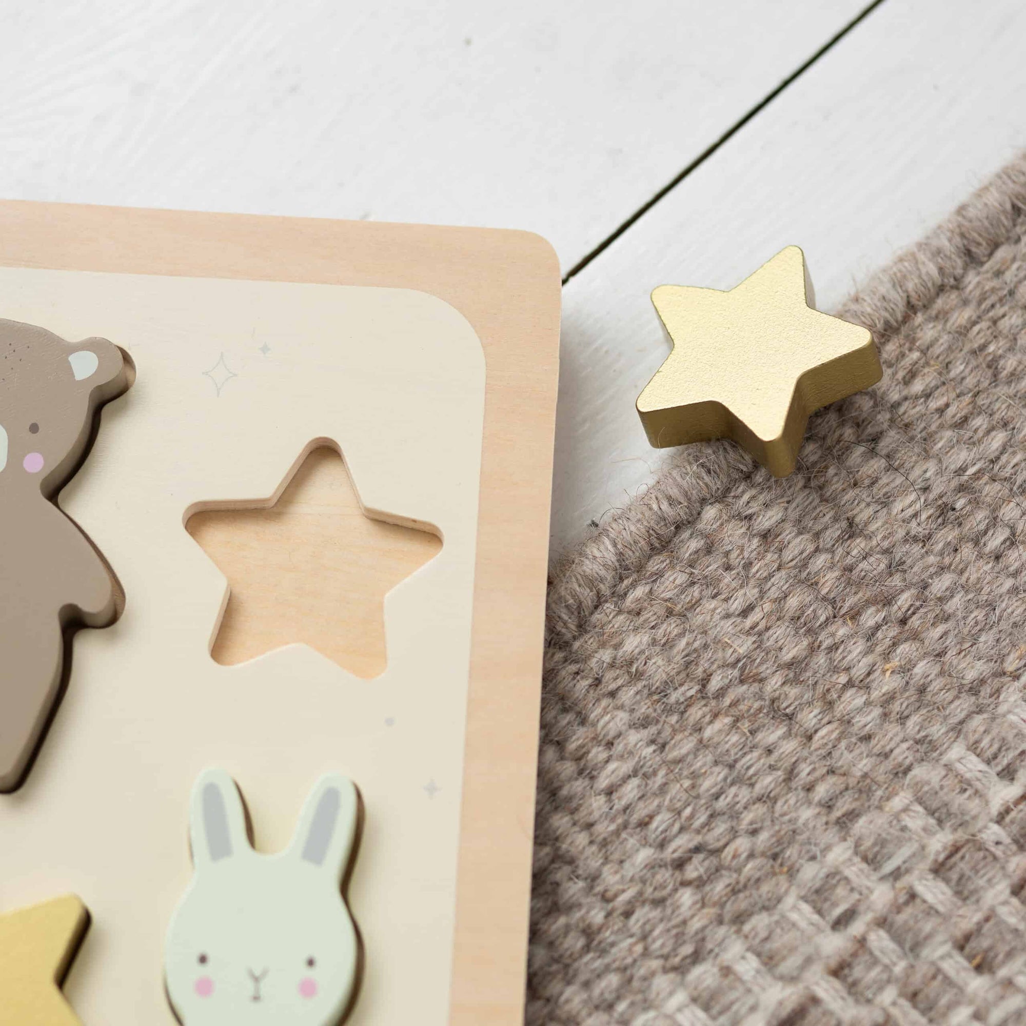 Personalised Wooden Bear Puzzle Toy