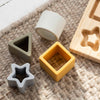Personalised Wooden Star Silicone Puzzle Toy