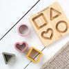 Personalised Wooden Heart Silicone Puzzle Toy