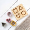 Personalised Wooden Heart Silicone Puzzle Toy
