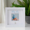 Personalised Baby Boy or Girl Silver Teddy Bear Frame