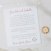 Personalised Letter From Santa and Wooden Button