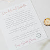 Personalised Letter From Santa and Wooden Button