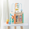Personalised Kids Wooden Toy Motor Activity Cube