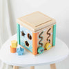 Personalised Kids Wooden Toy Motor Activity Cube