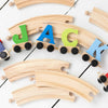 Wooden Letter Name Train Toy Pastel & Light Colours