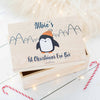 Personalised Penguin & Hat Christmas Eve Box