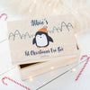 Personalised Penguin & Hat Christmas Eve Box