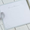 Personalised Large Floral Grey Wedding Day Scrapbook