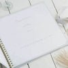 Personalised Large Floral Grey Wedding Day Scrapbook