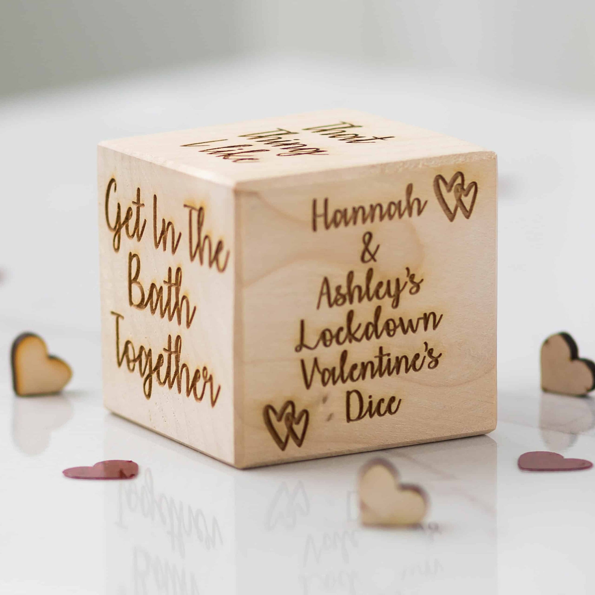 Personalised Valentine's Lockdown Fun Dice