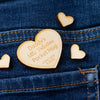Personalised Valentines Heart Pocket Hug Token