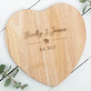 Personalised Couple's Heart Chopping Board