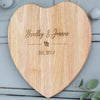 Personalised Couple's Heart Chopping Board