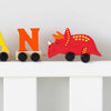 Personalised Dinosaur Wooden Pastel Letter Name Train Toy