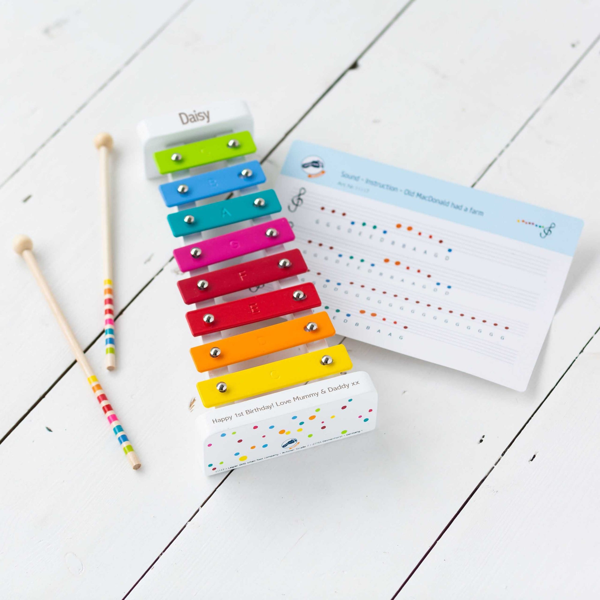 Personalised Kids Sounds Xylophone Toy