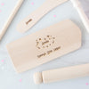 Personalised Wooden Children Bakers Utensils Set