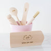 Personalised Wooden Children Bakers Utensils Set