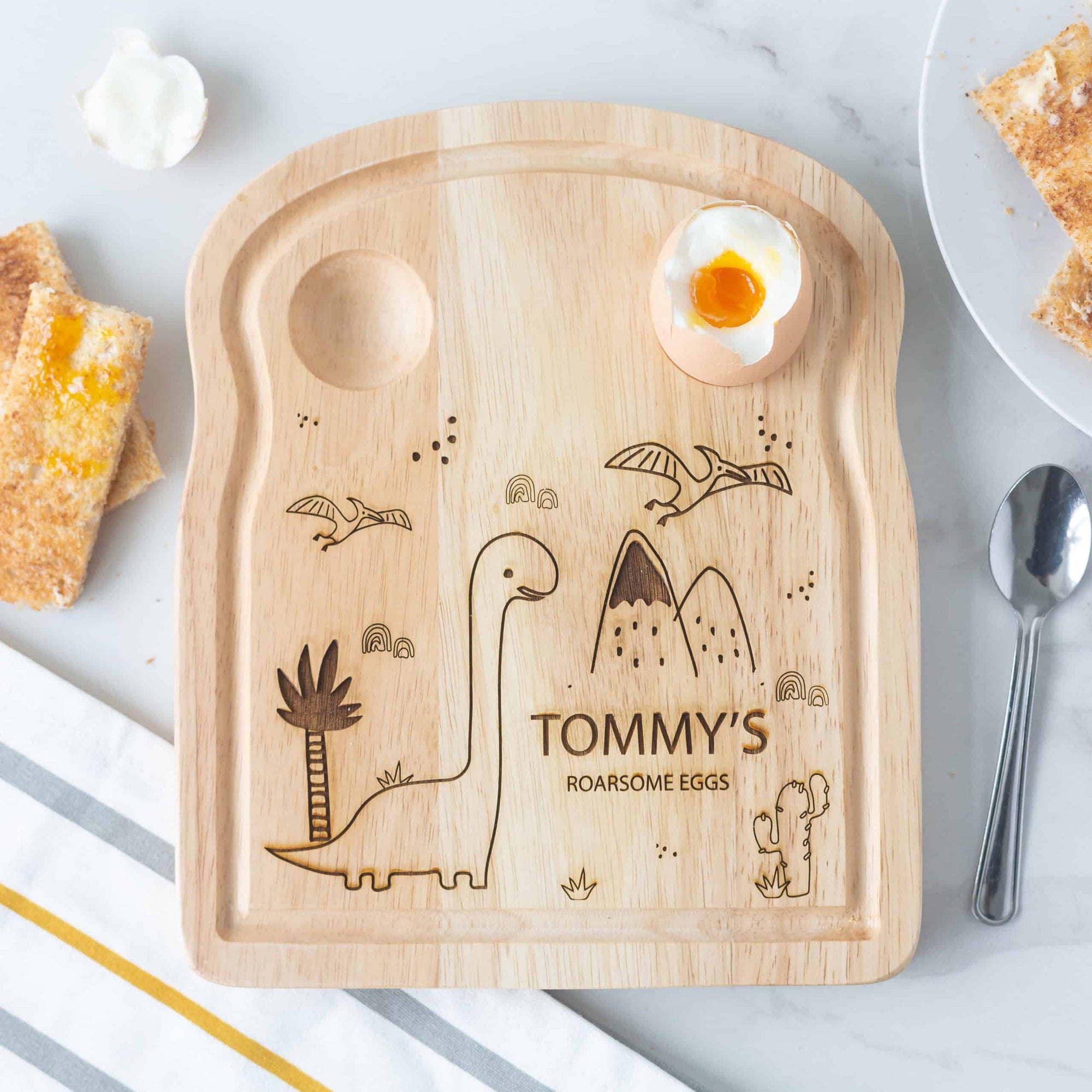Personalised Diplousorous Dinosaur Breakfast Board