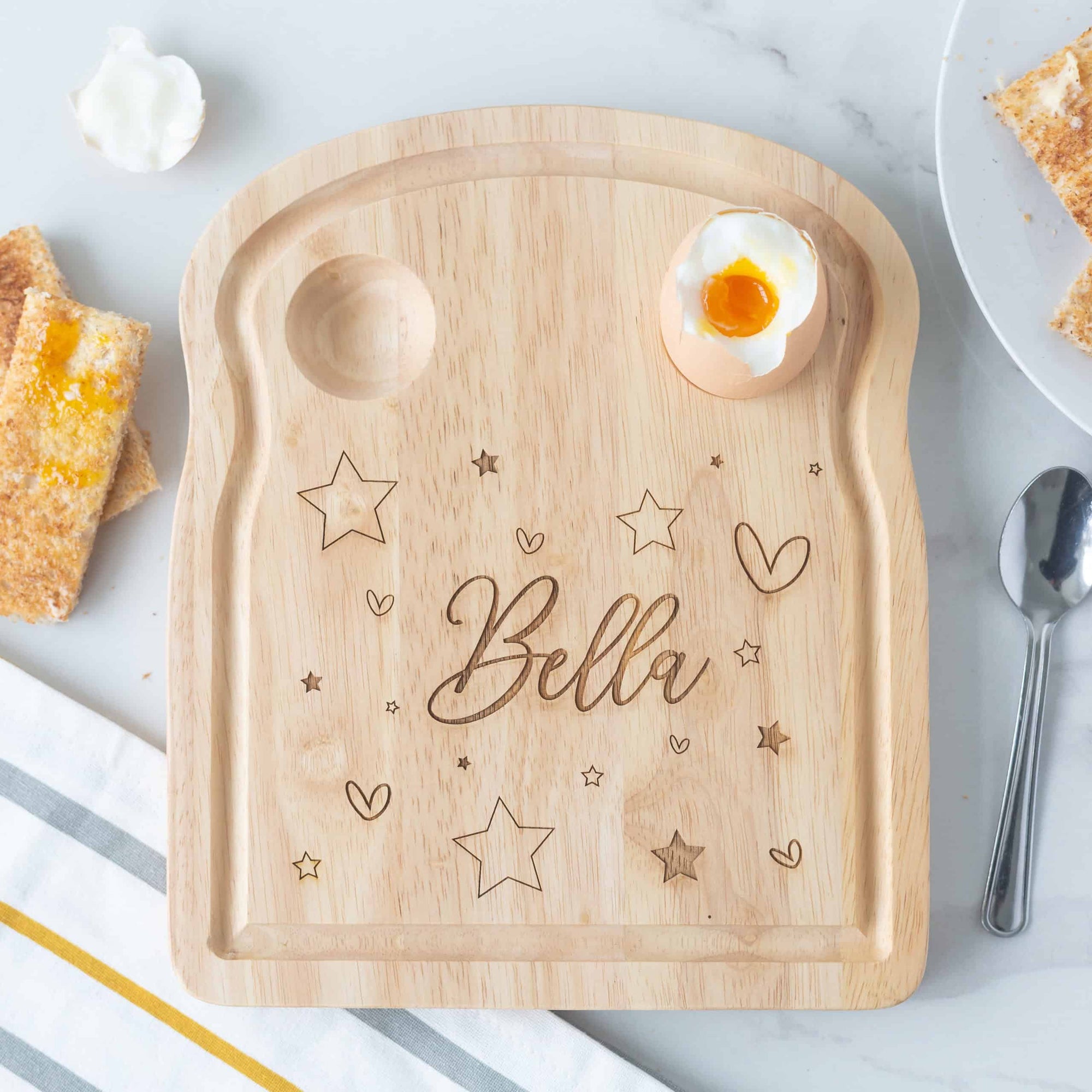 Personalised Kids Wooden Breakfast Egg Board