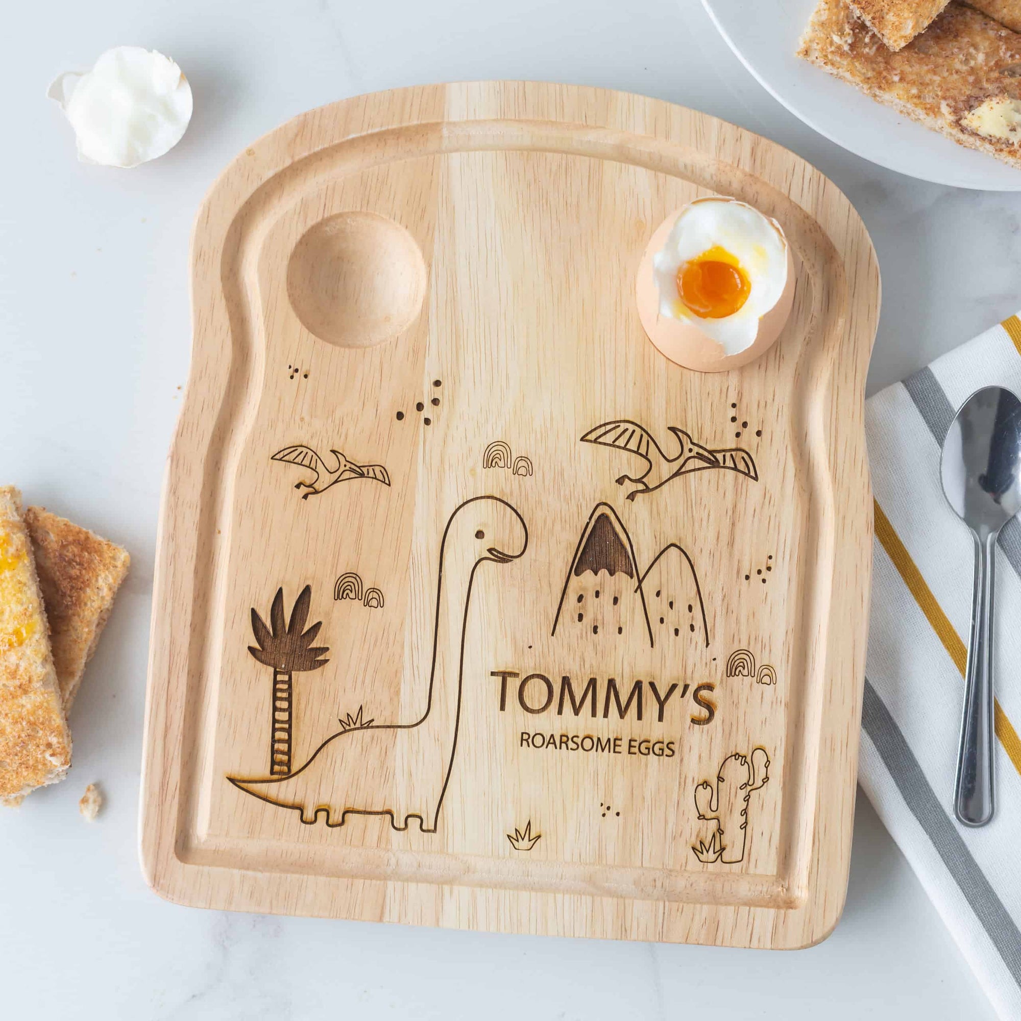 Personalised Diplousorous Dinosaur Breakfast Board