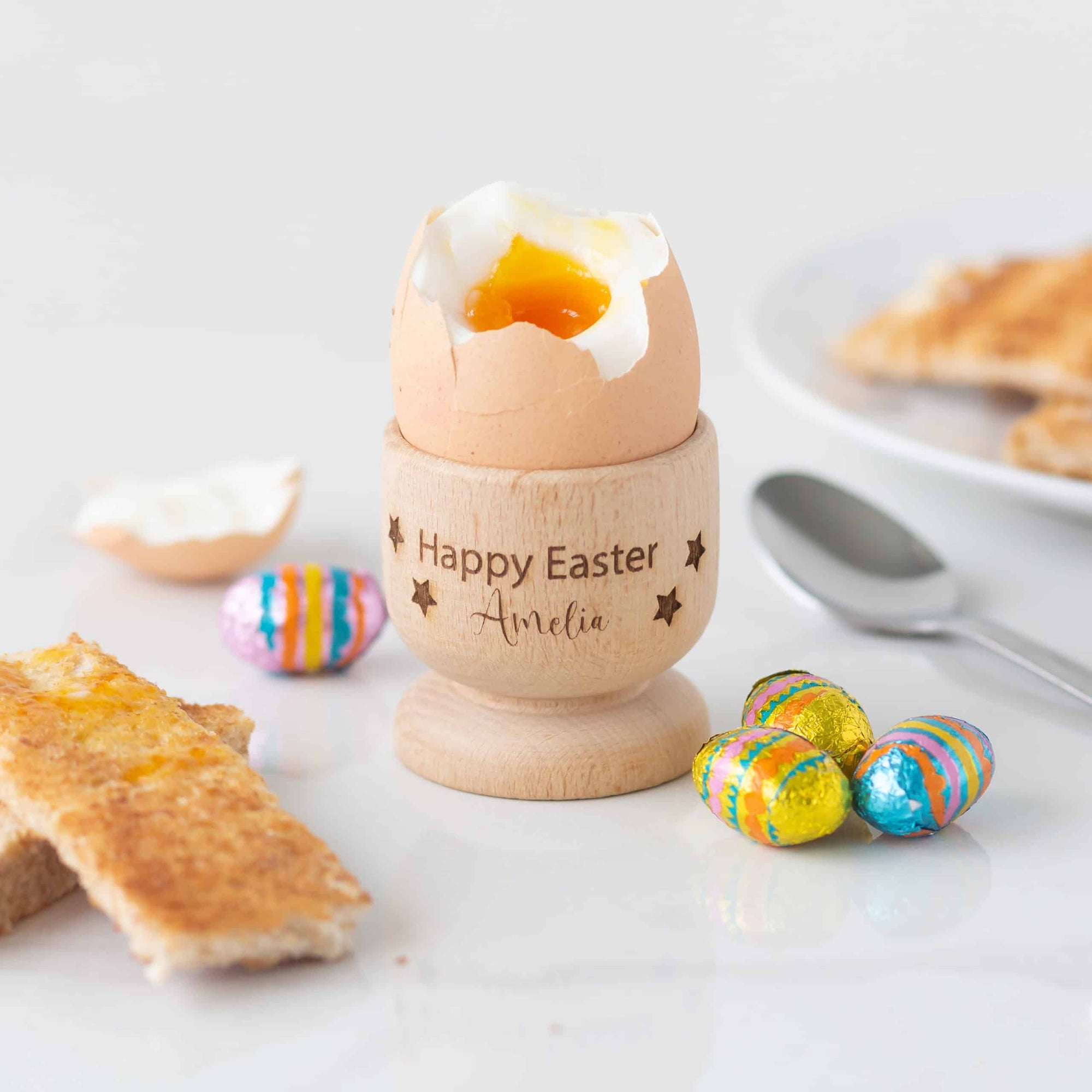 Personalised Happy Easter Egg Cup