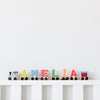 Unicorn Light & Pastel Colours Wooden Letter Toy Train