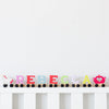 Unicorn Light &amp; Pastel Colours Wooden Letter Toy Train
